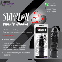  FUNDA PARA PENE Swirls Sleeve - Superme - Chisa 